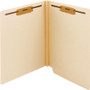 Smead End Tab W-Fold Fastener Folders with Reinforced Tabs, 1.5" Expansion, 2 Fasteners, Letter Size, Manila, 50/Box View Product Image