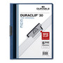 Durable DuraClip Report Cover, Clip Fastener, Clear/Dark Blue, 25/Box (DBL220307) View Product Image