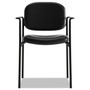 HON VL616 Stacking Guest Chair with Arms, Bonded Leather Upholstery, 23.25" x 21" x 32.75", Black Seat, Black Back, Black Base (BSXVL616SB11) View Product Image