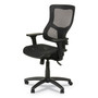 Alera Elusion II Series Suspension Mesh Mid-Back Synchro Seat Slide Chair, Supports 275 lb, 16.34" to 20.35" Seat, Black (ALEELT4218S) View Product Image