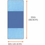 ergodyne Chill-Its 6604 Multipurpose Cleaning Cooling Towel, 35x8, One Size Fit Most, Microfiber/PVA, Blue, Ships in 1-3 Business Days (EGO12490) View Product Image