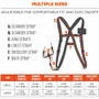 ergodyne Squids 3138 Padded Barcode Scanner Lanyard Harness, 27" Arm Straps, 18.5" Lanyard, Black/Orange/Gray View Product Image