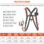 ergodyne Squids 3138 Padded Barcode Scanner Lanyard Harness, 27" Arm Straps,18.5" Lanyard,Black/Orange/Gray,Ships in 1-3 Business Days (EGO19188) View Product Image