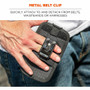 ergodyne Squids 5544 Phone Style Scanner Holster with Belt Clip and Loops, 1 Compartment, 3.75 x 1.25 x 6.5, Gray View Product Image