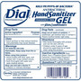 Dial Professional Antibacterial Gel Hand Sanitizer Refill for Dial 1700 Dispenser, 1.2 L Refill, Fragrance-Free, 3/Carton View Product Image