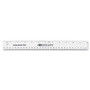Westcott Non-Shatter Flexible Ruler, Standard/Metric, 12" Long, Plastic, Clear (ACM13862) View Product Image