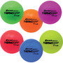 Champion Sports Rhino Skin Thermo Grip Dodgeball Set, 6.3" Diameter, Assorted Colors, 6/Set View Product Image