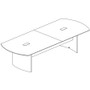 Safco Medina Conference Table Top, Half-Section, Boat, 72w x 48d, Gray Steel (MLNMNMT72STLGS) View Product Image