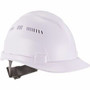 Ergodyne 8966 Lightweight Cap-Style Hard Hat - Recommended for: Head, Construction, Oil & Gas, Forestry, Mining, Utility, Industrial - Sun, Rain Protection - Strap Closure - High-density Polyethylene (HDPE) - White Product Image 