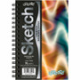 Pacon Fashion Sketch Book - 75 Pages - Spiral - 120 g/m² Grammage - 9" x 6" Sheet Size - Neon Neon Abstract Cover Product Image 