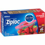 Ziploc Stand-Up Storage Bags - 1 quart Capacity - Blue - Kitchen, Storage - (SJN351317) Product Image 