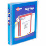 Avery&reg; Flexi-View 3 Ring Binder, 1 Inch Round Rings, 1 Blue Binder (AVE17607) View Product Image