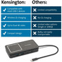 Kensington USB-C Dual 4K Portable Mobile Dock (KMW32800) View Product Image