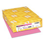 Astrobrights Color Cardstock, 65 lb Cover Weight, 8.5 x 11, Pulsar Pink, 250/Pack (WAU21041) View Product Image