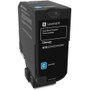 Lexmark Unison Original Standard Yield Laser Toner Cartridge - Cyan - 1 Each - (LEX74C10C0) Product Image 