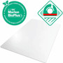 Floortex Ecotex Marlon BioPlus Chair Mat for Hard Floors - Hard Floor - 60" Length x 46" Width x 0.070" Depth x 0.070" Thickness - Rectangular - Polycarbonate - Clear Product Image 