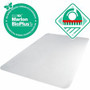 Floortex Eco Friendly Carbon Neutral Chair Mat for Low / Medium Pile Carpets - Chair - 47" Length x 35" Width x 0.090" Depth - Rectangular - Polycarbonate - Clear Product Image 