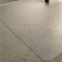 Floortex Ecotex Marlon BioPlus Rectangular Polycarbonate Chair Mat for Low/Medium Pile Carpets, Rectangular, 46" w  x 60" l, Clear View Product Image