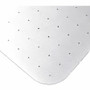Floortex Ecotex Marlon BioPlus Rectangular Polycarbonate Chair Mat for Low/Medium Pile Carpets, Rectangular, 46" w  x 60" l, Clear View Product Image