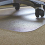 Floortex Ecotex Marlon BioPlus Rectangular Polycarbonate Chair Mat for Low/Medium Pile Carpets, Rectangular, 46" w  x 60" l, Clear View Product Image