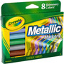 Crayola Metallic Markers, Medium Bullet Tip, Assorted Colors, 8/Set View Product Image