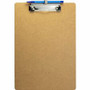 Officemate Low Profile Wood Letter Size Clipboard w Pen Holder - 11" x 8 1/2" Sheet Size - Wood - Brown Product Image 