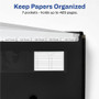 Avery Expanding File Folder Organizer, 7 Sections, Hook/Loop Closure, Letter Size, Black View Product Image