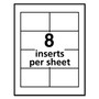 Avery Name Badge Insert Refills, Horizontal/Vertical, 2 1/4 x 3 1/2, White, 400/Box View Product Image
