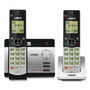 Vtech CS5129-2 Two-Handset Cordless Telephone System, DECT 6.0, Silver/Black View Product Image