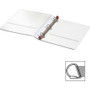 Cardinal Treated ClearVue Locking Slant-D Ring Binder, 3 Rings, 1" Capacity, 11 x 8.5, White (CRD32100) View Product Image