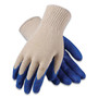 PIP Seamless Knit Cotton/Polyester Gloves, Regular Grade, Small, Natural/Blue, 12 Pairs View Product Image