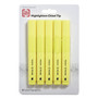 TRU RED Tank Style Chisel Tip Highlighter, Yellow Ink, Chisel Tip, Yellow Barrel, 5/Pack View Product Image