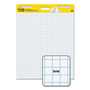 Post-it Easel Pads Super Sticky Vertical-Orientation Self-Stick Easel Pads, Quadrille Rule (1 sq/in), 25 x 30, White, 30 Sheets, 6/Pack View Product Image