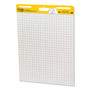 Post-it Easel Pads Super Sticky Vertical-Orientation Self-Stick Easel Pads, Quadrille Rule (1 sq/in), 25 x 30, White, 30 Sheets, 6/Pack View Product Image