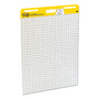 Post-it Easel Pads Super Sticky Vertical-Orientation Self-Stick Easel Pads, Quadrille Rule (1 sq/in), 25 x 30, White, 30 Sheets, 6/Pack View Product Image