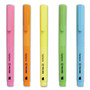 TRU RED Pen Style Chisel Tip Highlighter, Assorted Ink Colors, Chisel Tip, Assorted Barrel Colors, 5/Pack View Product Image