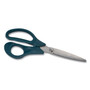 TRU RED Stainless Steel Scissors, 8" Long, 3.58" Cut Length, Straight Green Handle View Product Image