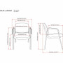 Lorell Deluxe Leather 4-Leg Guest Chair View Product Image