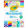 Crayola Pastel Cardstock - Greeting Card, Gift, Cardmaking, Decoration - 25 Piece(s) - Patterns - Pastel Product Image 