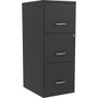 NuSparc Vertical File Cabinet - 14.2" Width x 18" Depth x 35.5" Height - 3 x Drawer(s) for File - Letter - Vertical - Cam Lock, Glide Suspension, Anti-tip, Nonporous Surface, 3/4 Drawer Extension Product Image 