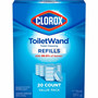 Clorox Disinfecting ToiletWand Refills, Blue/White, 4/Carton View Product Image
