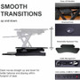 Rocelco CADR-46 Corner Sit-to-Stand Desk Riser View Product Image