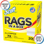 Scott Rags in a Box, POP-UP Box, 12 x 9, White, 200/Box (KCC75260) View Product Image