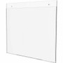 Deflecto Classic Image Wall Mount Sign Holders - 11" Width x 8.5" Height - Wall Mountable - Plastic - Clear Product Image 