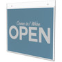 deflecto Classic Image Wall-Mount Sign Holder, Landscape, 11 x 8.5, Clear View Product Image