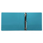 Samsill Earth's Choice Plant-Based Durable Fashion View Binder, 3 Rings, 2" Capacity, 11 x 8.5, Turquoise, 2/Pack View Product Image