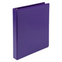 Samsill Earth's Choice Plant-Based Durable Fashion View Binder, 3 Rings, 1" Capacity, 11 x 8.5, Purple, 2/Pack View Product Image
