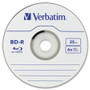 Verbatim BD-R Blu-Ray Disc, 25 GB, 16x, White, 25/Pack (VER97457) View Product Image