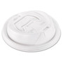 Dart Optima Reclosable Lid, Fits 12 oz to 24 oz Hot Cups, Plastic, White, 100/Pack, 10 Packs/Carton View Product Image