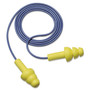 3M E-A-R UltraFit Earplugs, Corded, Premolded, Yellow, 100 Pairs View Product Image